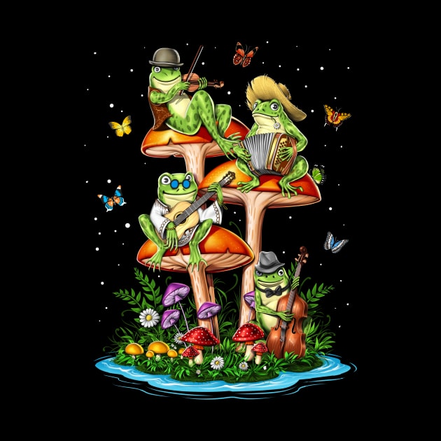 Mushroom Frogs by underheaven