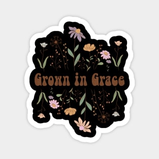 grow in grace Christian inspirational bible quote T-Shirt Magnet