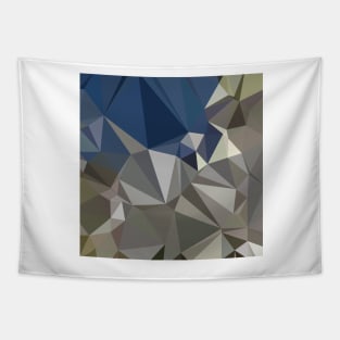 Ash Grey Abstract Low Polygon Background Tapestry