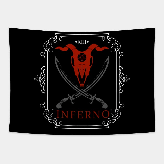 THE INFERNO Tapestry by InkPerspective