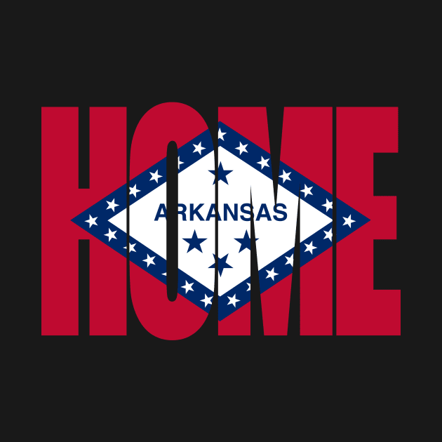 Arkansas Home - State Flag by DonDota