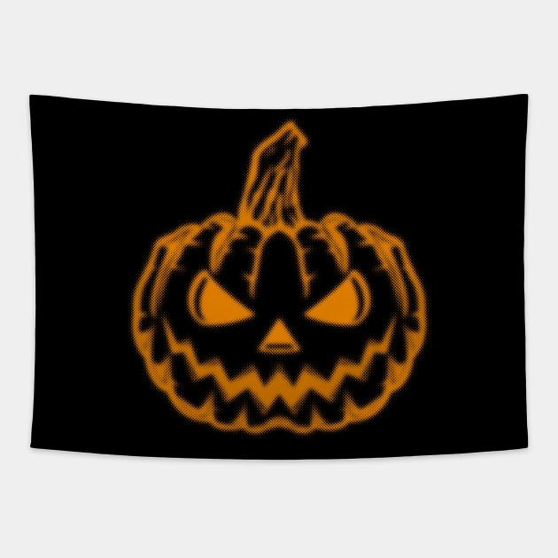Pumpkin Helloween Tapestry by Tuye Project