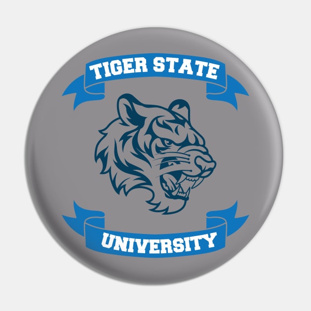 Tiger State University Campus and College Pin by phughes1980