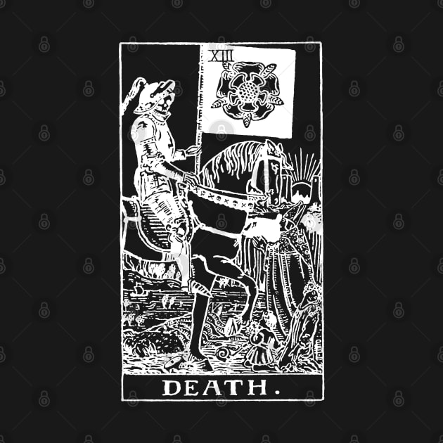 Death Tarot in white by winterwinter