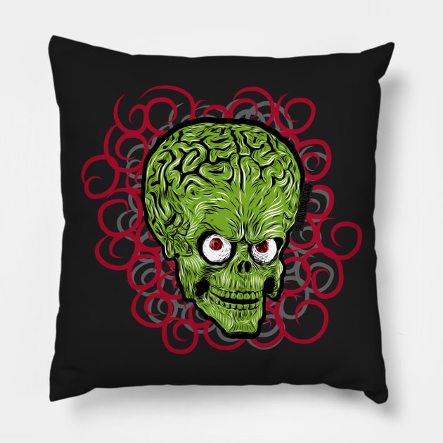 Mars Attacks Pillow by SoloSalsero