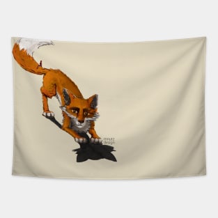 How to live - aware and playful - fox Tapestry