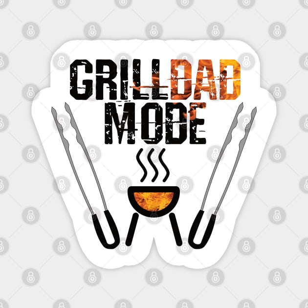 Grill Dad Mode Magnet by Gift Designs