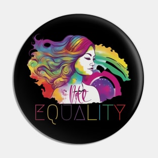 Unity, Equality, Vote: Women's Strength Pin