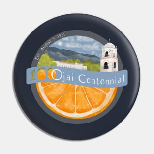 100 Years Ojai Valley Centennial Logo Pin