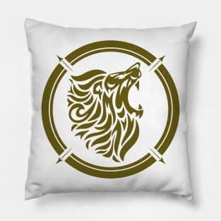 African Lion Inspired Pillow