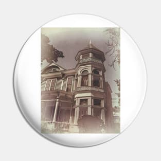 Victorian House Detail In Sepia photograph Pin