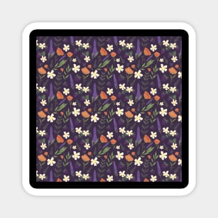 Northern California Floral Repeat Pattern Magnet