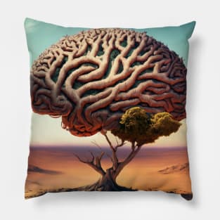 brain tree Pillow