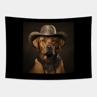 Cowboy Dog - Rhodesian Ridgeback Tapestry