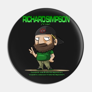 Richard Simpson: Artist Pin