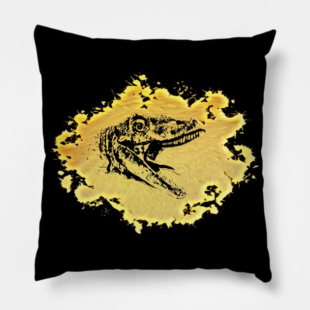 Allosaurus Pillow by Nimmersatt