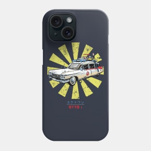 Ghostbusters Ecto 1 Retro Japanese Phone Case