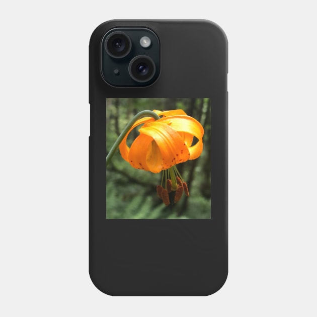 The Light Lantern of the Tiny Orange Forest Lily Phone Case by Photomersion