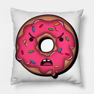 Angry Donut Pillow