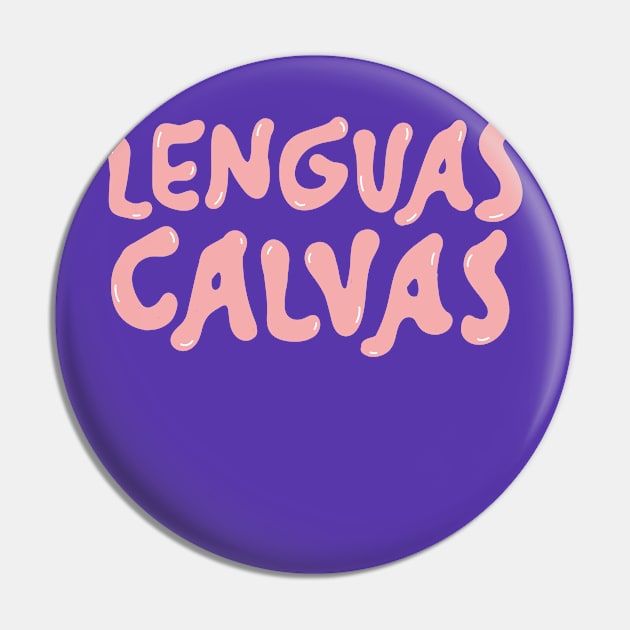 Logo Lenguas Calvas Pin by Shop Lenguas Calvas