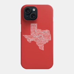 Words of Texas Phone Case