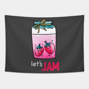 Strawberry Jam jar Tapestry