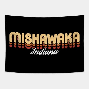 Retro Mishawaka Indiana Tapestry