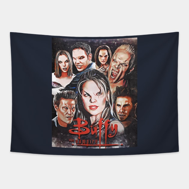 Buffy the Vampire Tapestry by creativespero