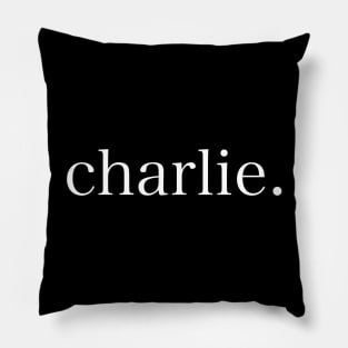 c h a r l i e . Pillow