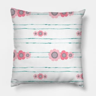 Cute pink flowers Pillow