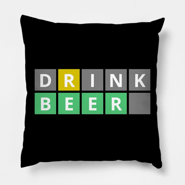 Drink Beer Wordplay Pillow by stressless