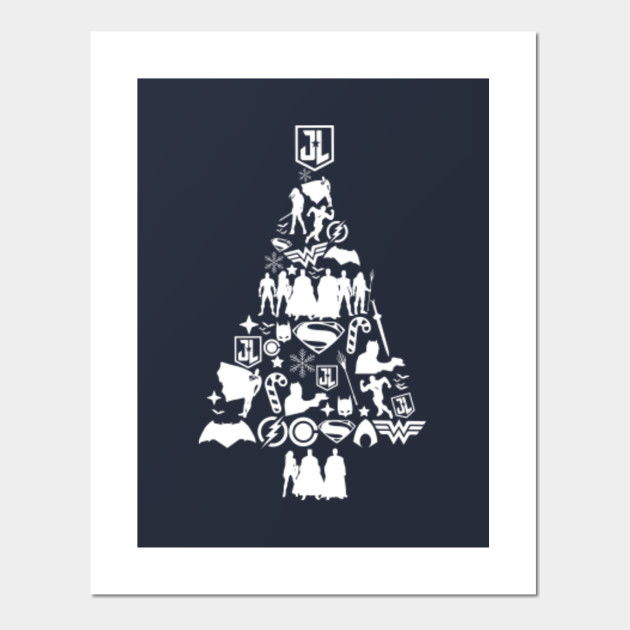 Justice League Christmas Tree Silhouette Justice League Affiche Et Impression D Art Teepublic Fr More elements about silhouette,christmas tree silhouette,christmas tree you can also find here. justice league christmas tree silhouette