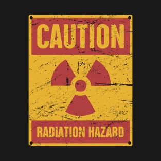 Radiation Hazard | Cold War Fallout Shelter Sign T-Shirt