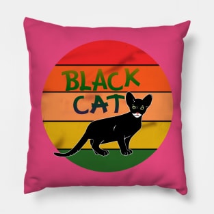 Black Cat Pillow