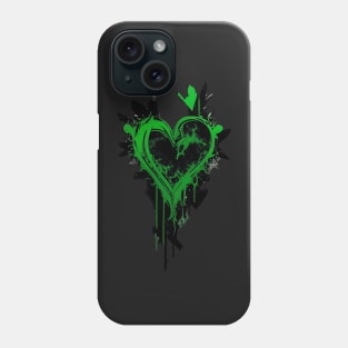 Wear Your Heart on Your Sleeve: Abstract Organic Graffiti Design on Sustainable Fashion Piece Phone Case