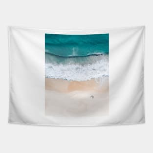 Blue Ocean Waves Tapestry