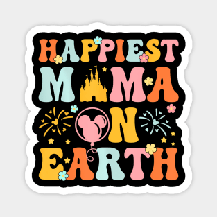 Happiest Mama On Earth  Groovy Mom  Mother's Day Magnet