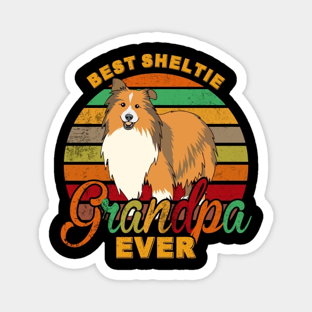 Best Sheltie Grandpa Ever Magnet by franzaled