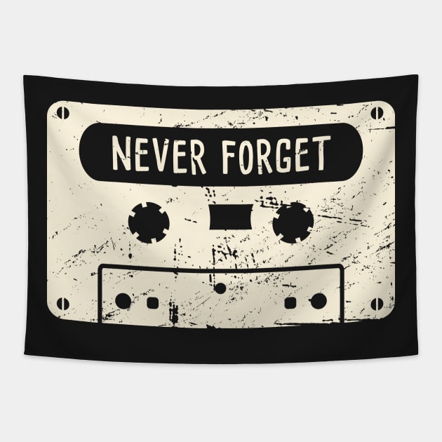 Never Forget | Cassette Tape Tapestry by MeatMan