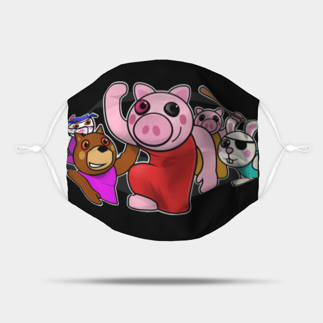 Pig Mask Game Characters Roblox Mask Mask Teepublic - piggy mask roblox real life