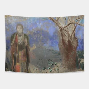 Buddha by Odilon Redon Tapestry