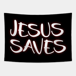 JESUS SAVE Tapestry