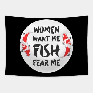 women want me fish fear me Tapestry