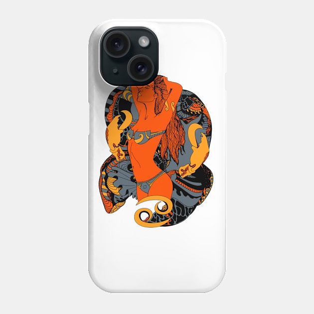 Orangrey Cancer Beauty Phone Case by kenallouis