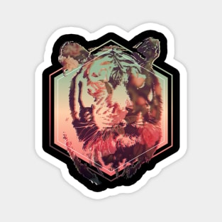 Tiger Double Exposure Magnet