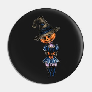 Pumpkin doll Pin