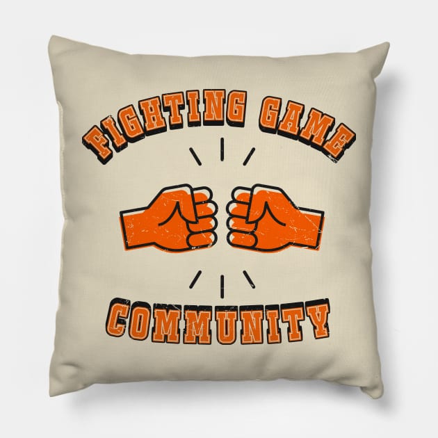 Fighting Game Community Pillow by Issho Ni