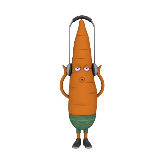 Funny Music Carrot by Drop23