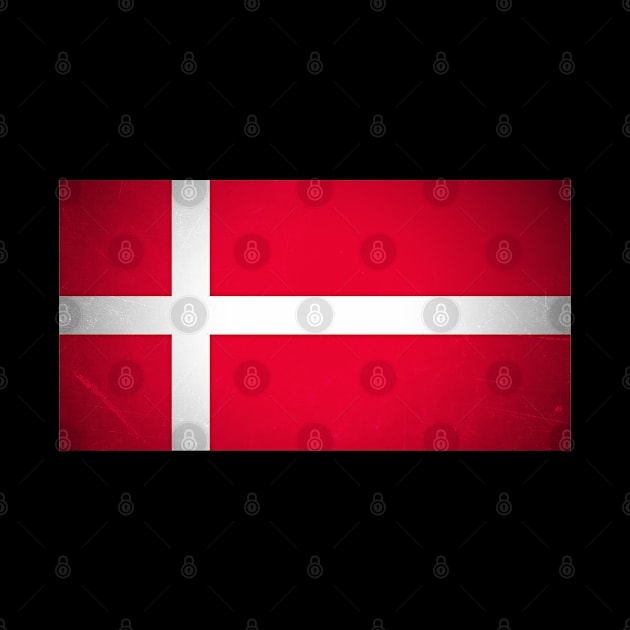 A grunge looking distressed Danish flag of Denmark by Guntah