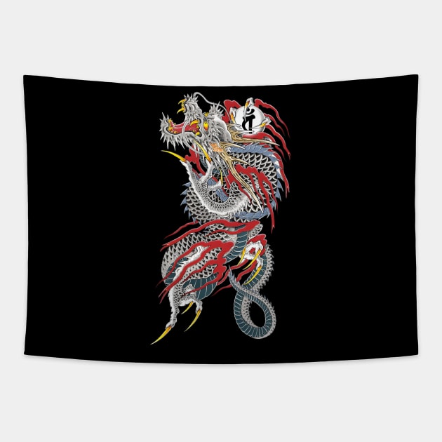 Kiryu Tatoo Tapestry by wenderinf